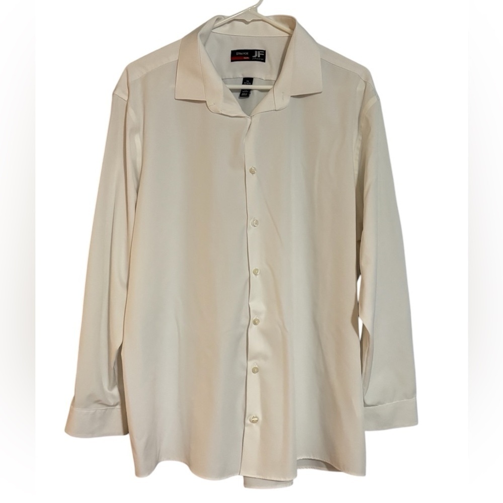 JF J.Ferrar Men's Elegant white Dress Shirt